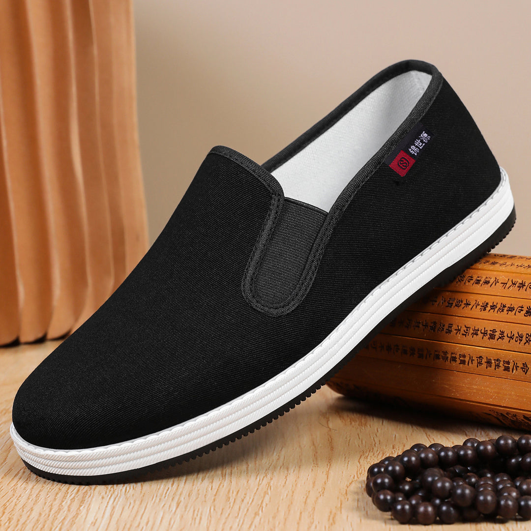 Herren nan leichter Canvas-Slip-On Alltagsschuh mit elastischem Einstieg, gepolsterter Innensohle und griffiger Gummilaufsohle Echo Archiv