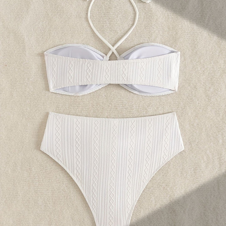 Damen Zweiteiler Bikinis mit Hochgeschnittenem Bund Echo Archiv