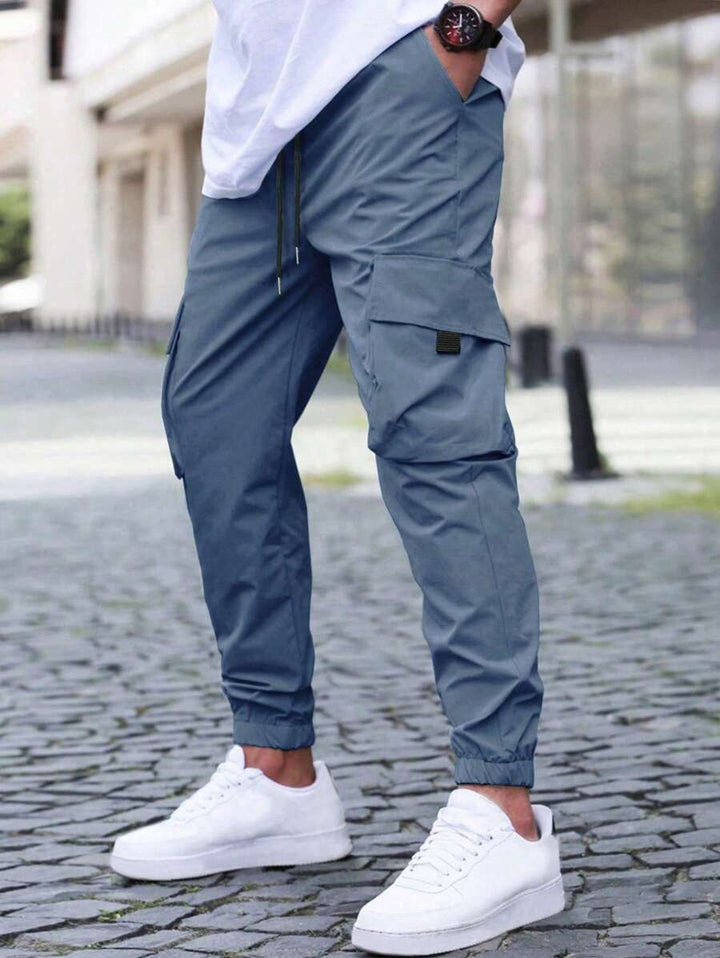 Herren Cargo-Hose mit elastischem Bund und praktischen Seitentaschen Echoarchiv
