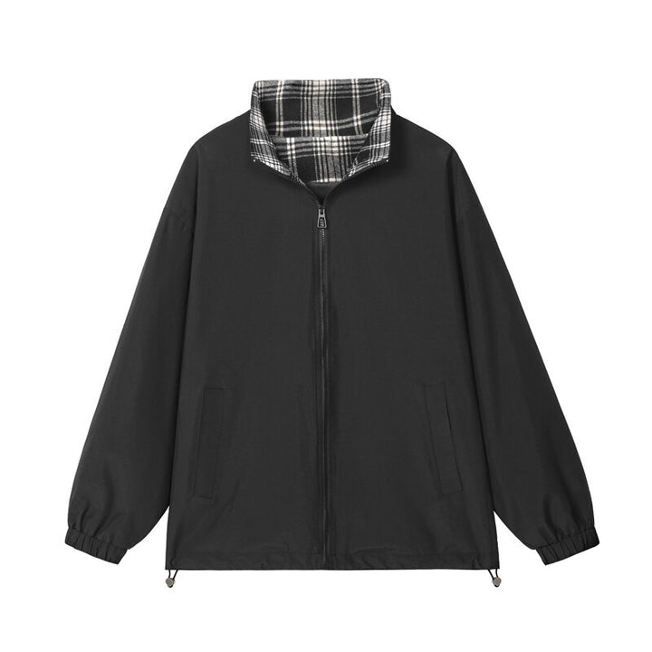 Unisex trendige Übergangsjacke mit hohem Kragen und lässigem Schnitt Echo Archive