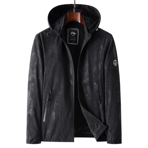 Herren Leichte Softshell-Übergangsjacke mit Kapuze, wasserabweisender Beschichtung und reflektierenden Reißverschlusstaschen Echo Archiv