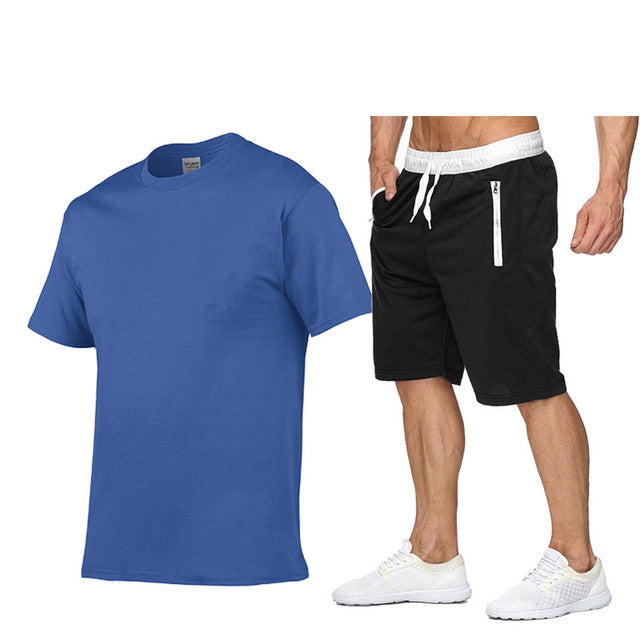 Herren sportliches T-Shirt und bequeme Shorts im lässigen Stil Echoarchiv