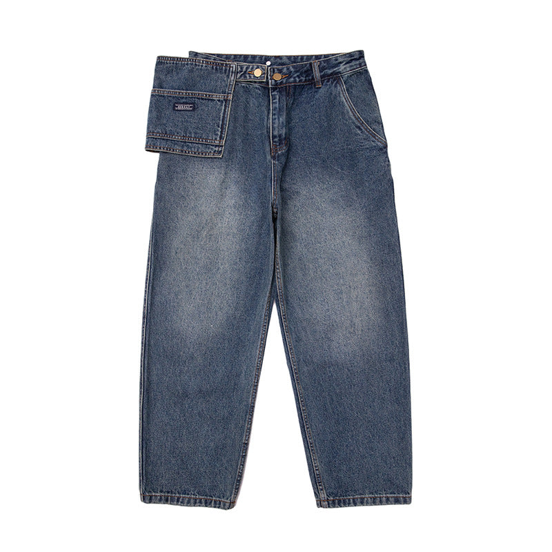 Herren Baggy-Jeans mit hoher Taille und abnehmbarer Utility-Taschenklappe Echo Archiv