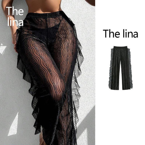 Damen Transparente Rüschenschlupfhose Echo Archiv