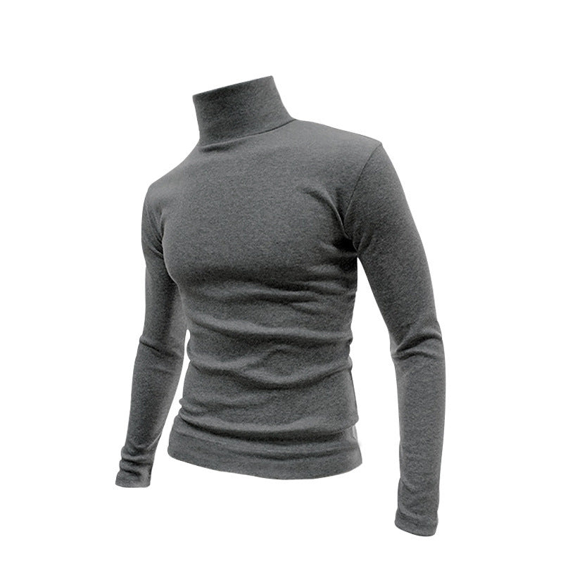 Herren Schmal geschnittenes Rollkragen-Feinstrickshirt mit Stretchkomfort – Marzano