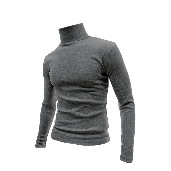 Herren Schmal geschnittenes Rollkragen-Feinstrickshirt mit Stretchkomfort – Marzano