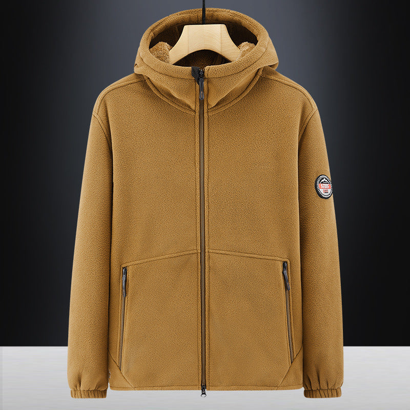 Herren Thermo-Fleece-Hoodie mit isolierendem Sherpa-Besatz und verdeckten Reißverschlusstaschen Echo Archiv