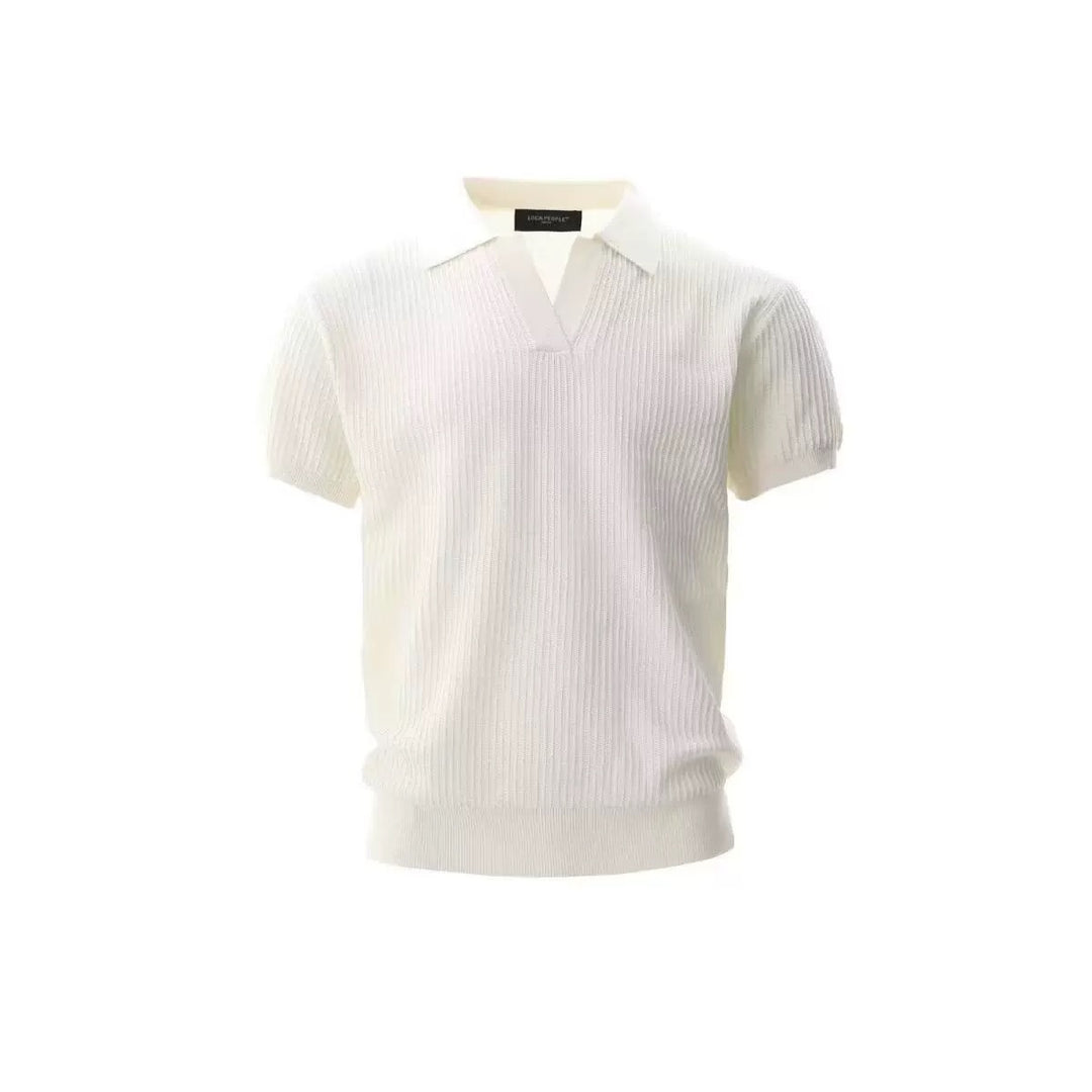 Stylisches Strickpolohemd für Männer mit V-Ausschnitt Echo Archive