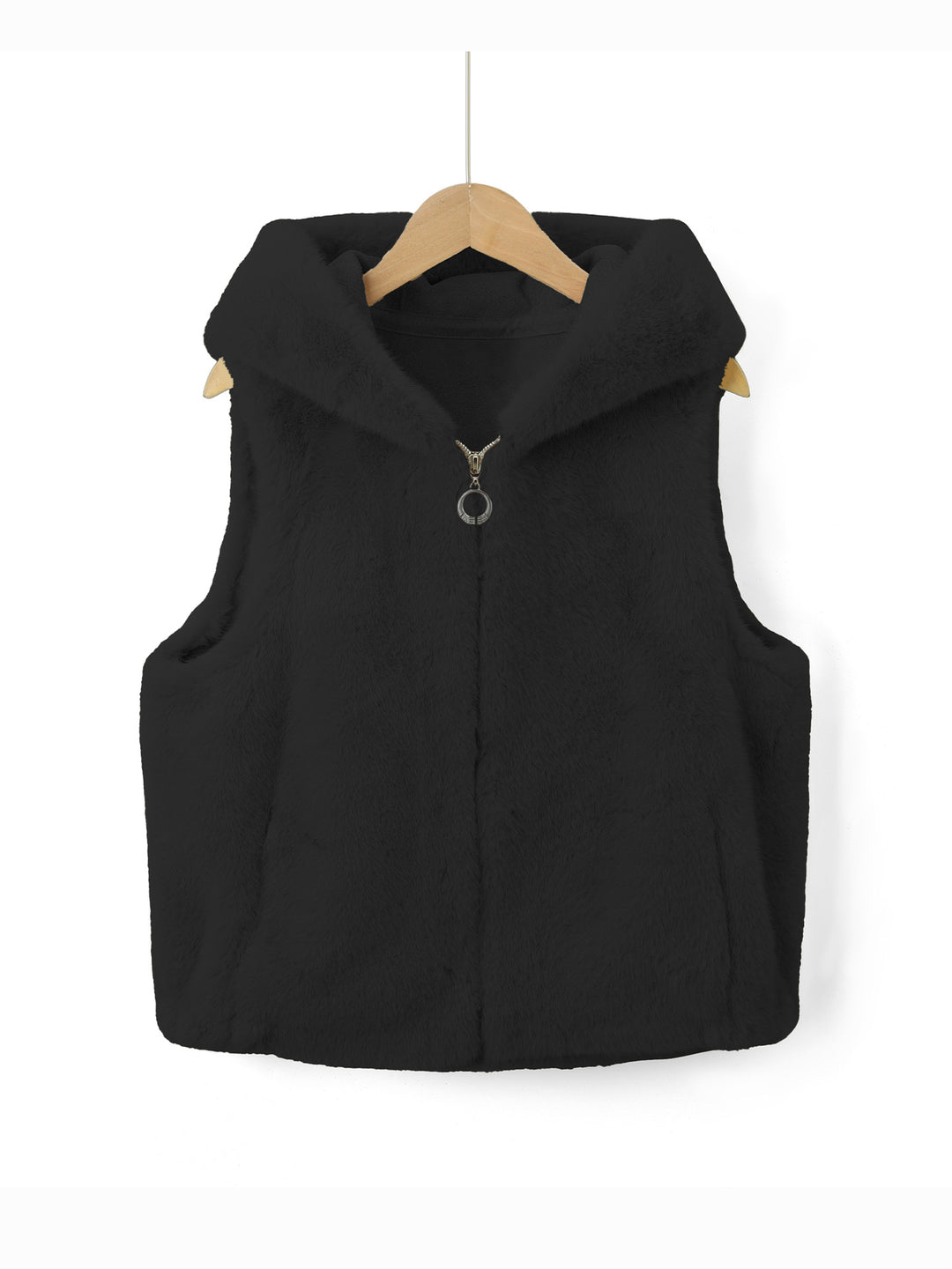 Damen Fleece-Weste mit Kapuze Echo Archiv