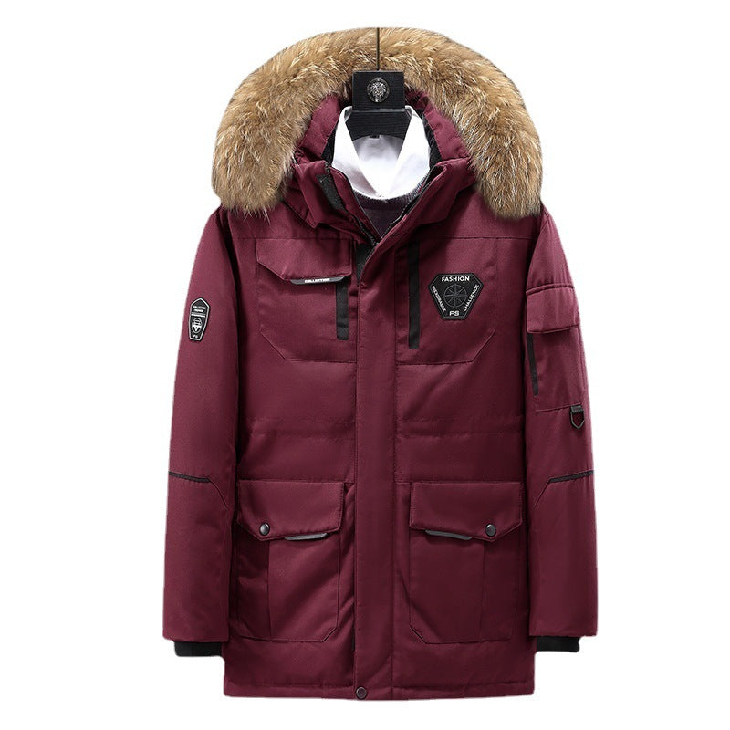 Herren Premium Expeditionsparka mit Kunstfellkragen, winddichter Membran und multifunktionalen Taschen Echo Archiv