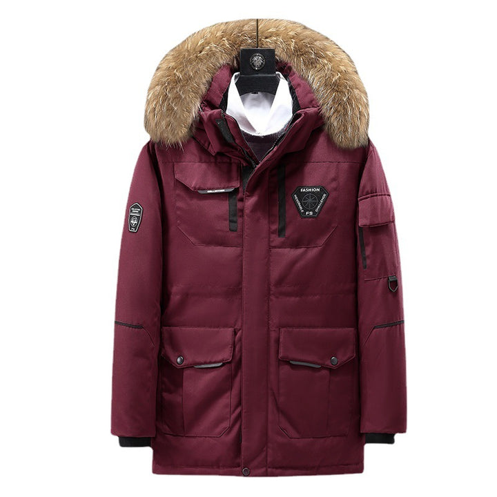 Herren Premium Expeditionsparka mit Kunstfellkragen, winddichter Membran und multifunktionalen Taschen Echo Archiv