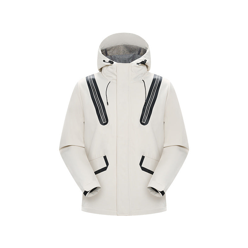 Herren Technische Softshell-Parka mit Kapuze, getapten Nähten und gummierten Einsätzen Echo Archiv
