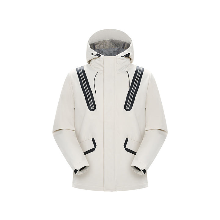 Herren Technische Softshell-Parka mit Kapuze, getapten Nähten und gummierten Einsätzen Echo Archiv