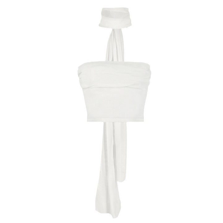 Damen Bandeau-Top mit eleganter Chiffonüberwurf Echo Archiv