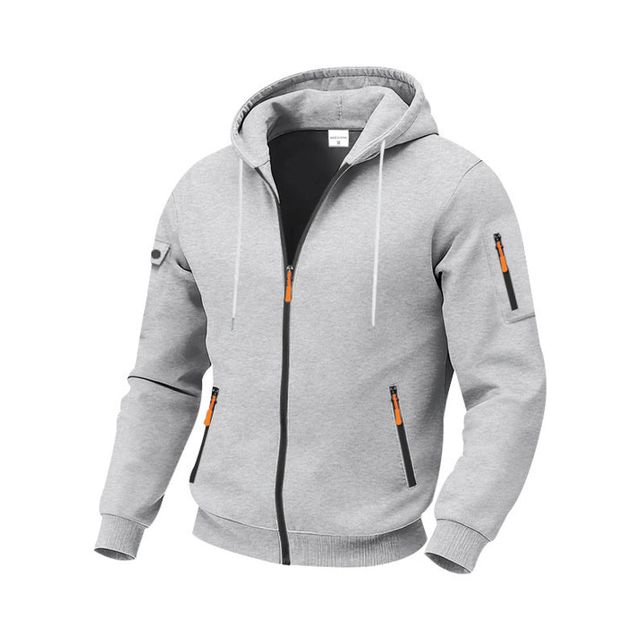 Herren funktionale Kapuzenjacke mit technischen Taschen Echoarchiv