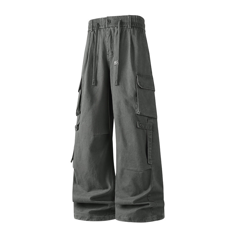 Herren Extraweite Baggy-Cargo-Hose mit Elastikbund, Tunnelzug und Mehrfach‑Utility‑Taschen Echo Archiv
