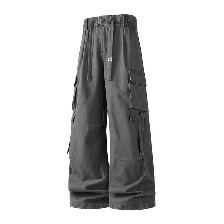 Herren Extraweite Baggy-Cargo-Hose mit Elastikbund, Tunnelzug und Mehrfach‑Utility‑Taschen Echo Archiv