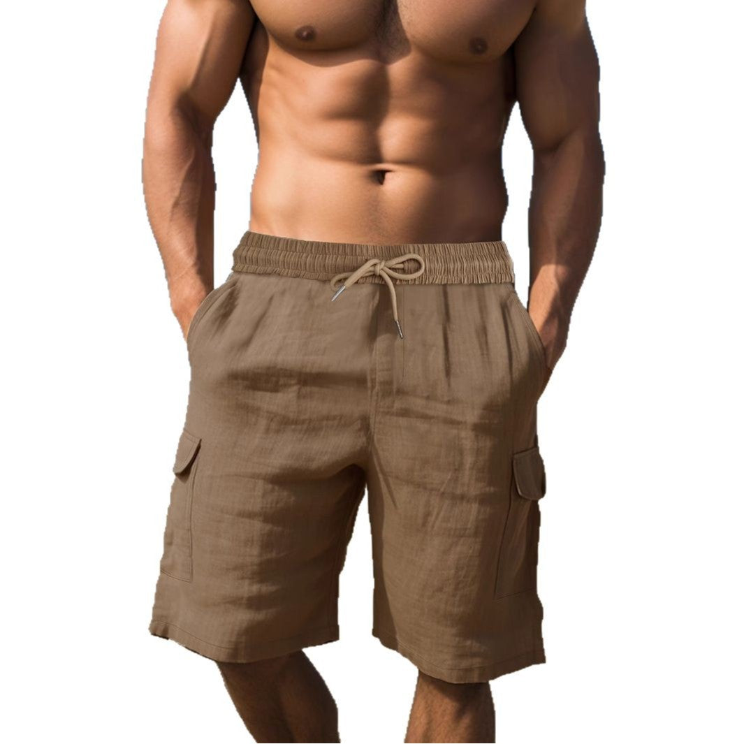 Herren Cargo-Shorts aus atmungsaktivem Leinen-Mix Echoarchiv