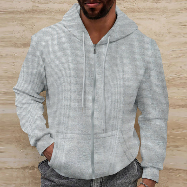Herren Kapuzenpullover mit Reißverschluss und praktischen Taschen Echoarchiv