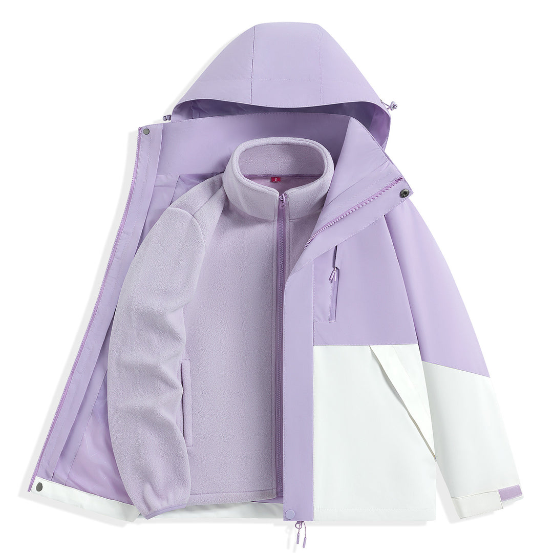 Herren zweilagiger Outdoorparka mit herausnehmbarer Fleece-Innenjacke und Kapuze Echo Archiv