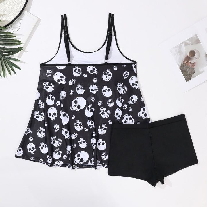 Damen Tankini mit verspieltem Totenkopf-Muster Echo Archiv