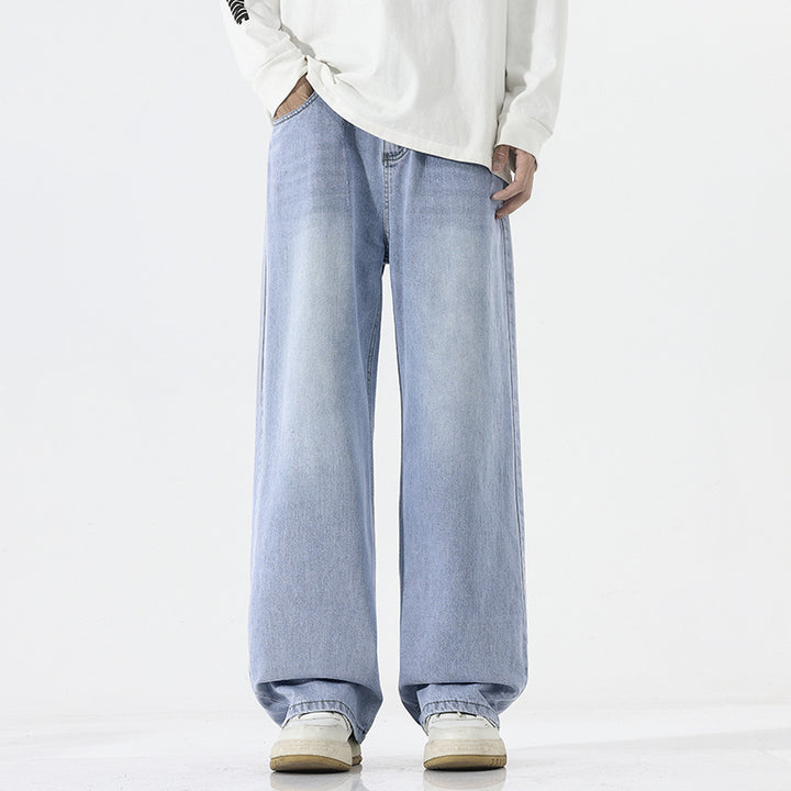 Herren Extraweite Baggy-Jeans mit extra langer Saumkante und dezenter Repair-Optik Echo Archiv