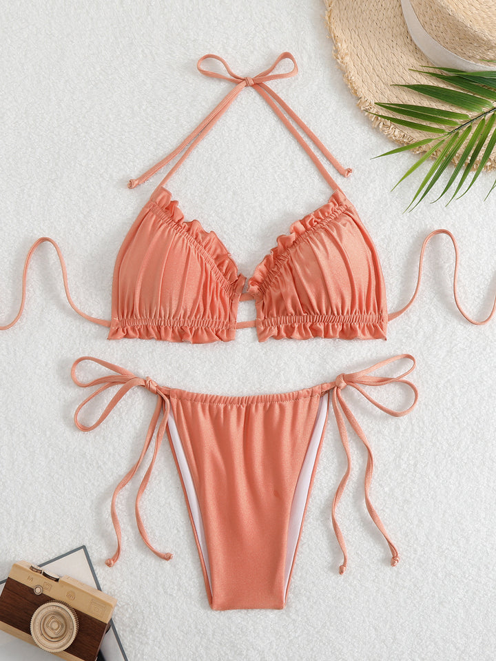 Damen Rüschen-Bikini mit verstellbaren Trägern Echo Archiv