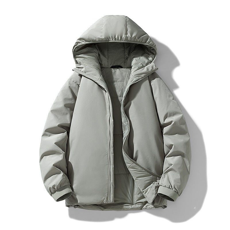 Herren Gefütterte Thermo-Winterjacke mit Kapuze, winddichter Shell und elastischen Bündchen Echo Archiv