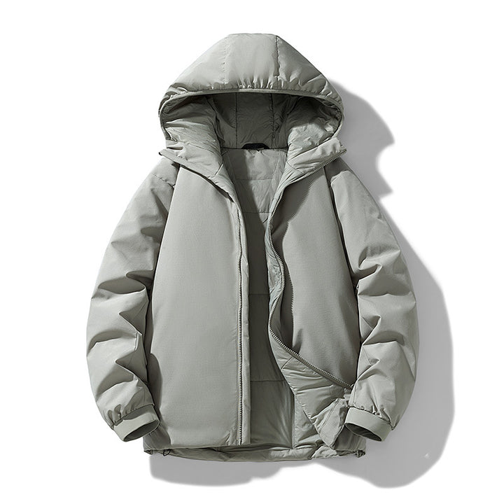 Herren Gefütterte Thermo-Winterjacke mit Kapuze, winddichter Shell und elastischen Bündchen Echo Archiv