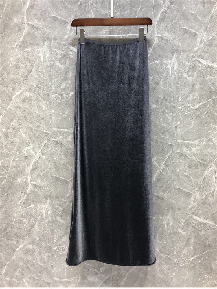 Damen Eleganter Maxirock aus schimmerndem Material Echoarchiv