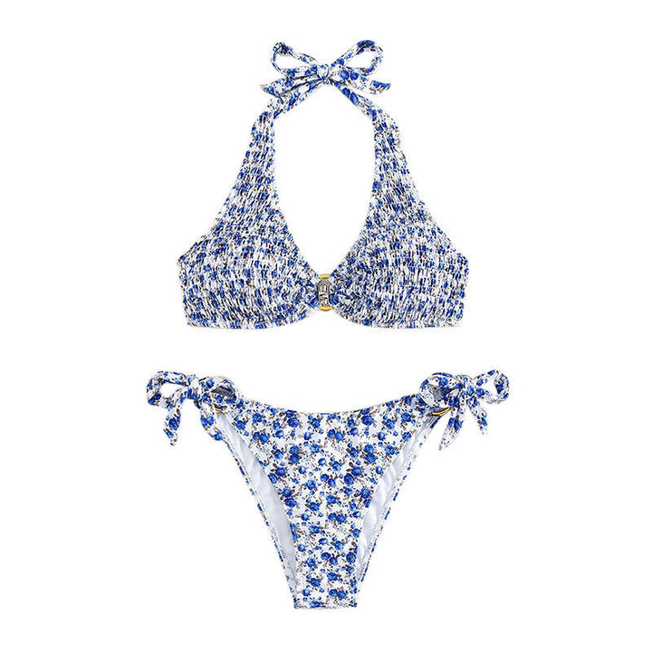 Damen Triangel-Bikini-Set mit verspielten Rüschendetails Echo Archiv