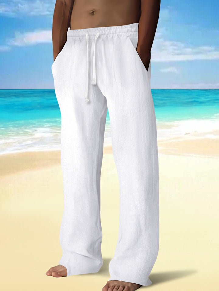 Herren Bequeme Strandhose mit elastischem Bund und praktischen Seitentaschen Echoarchiv