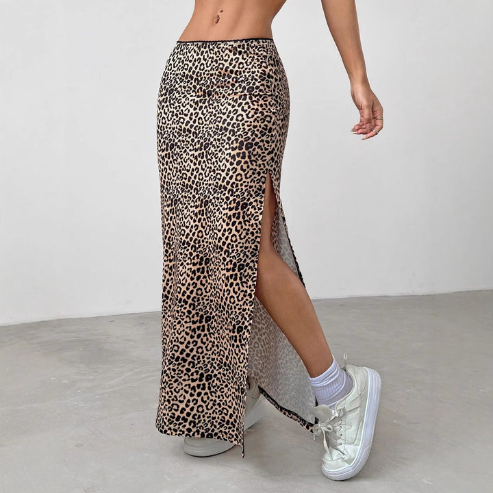 Damen Eleganter Maxirock mit hohem Schlitz Echo Archiv