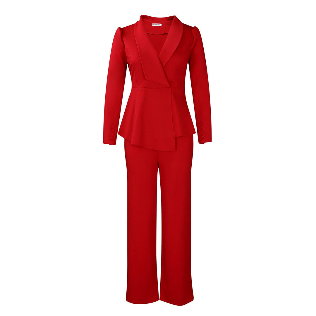 Damen Elegantes Blazer-Hosen-Set Echoarchiv