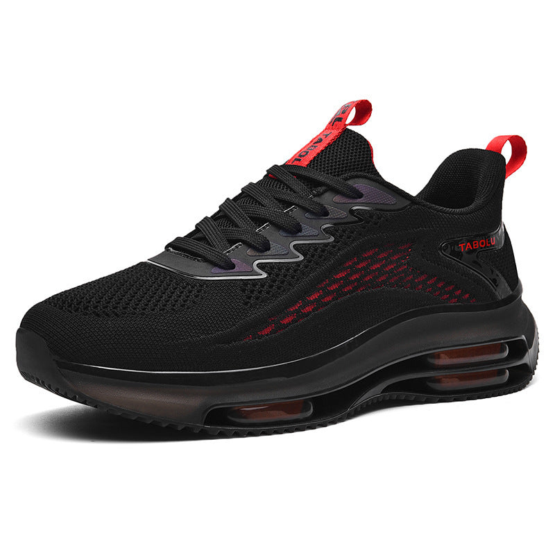Unisex Air‑Cushion Performance‑Sneaker mit sichtbarer Luftkammer, atmungsaktivem Strickoberteil und gepolstertem Fersenkragen – Tavélo