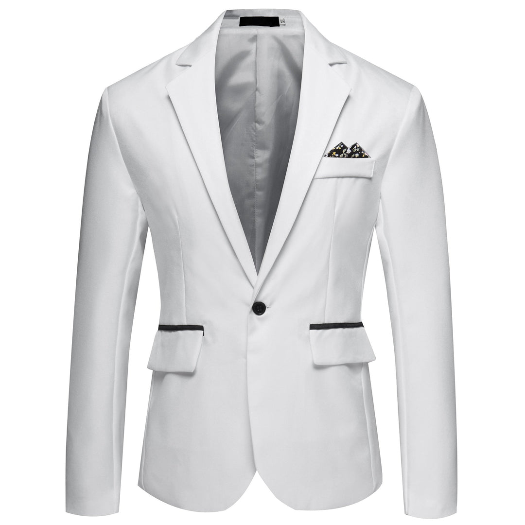 Herren modischer und eleganter Anzugjacke mit satiniertem Finish Echoarchiv