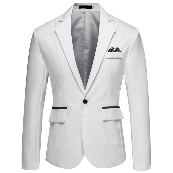 Herren modischer und eleganter Anzugjacke mit satiniertem Finish Echoarchiv