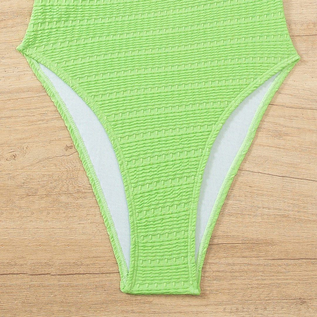 Damen Hochwertiger Einteiler Badeanzug mit Rüschendetails Echo Archiv