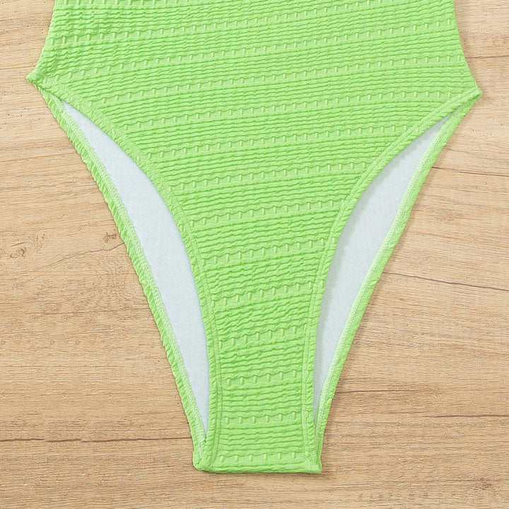 Damen Hochwertiger Einteiler Badeanzug mit Rüschendetails Echo Archiv