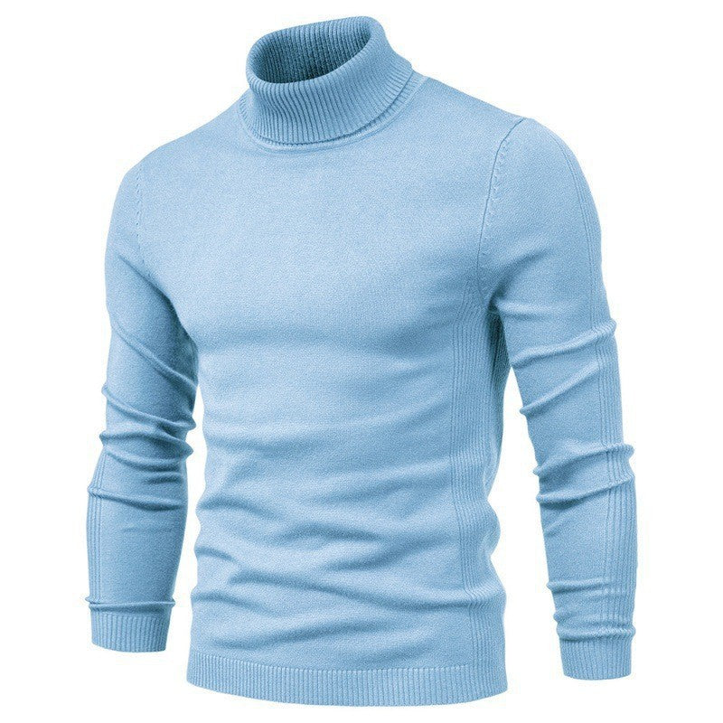 Herren modischer Rollkragenpullover aus feiner Merinowolle Echoarchiv
