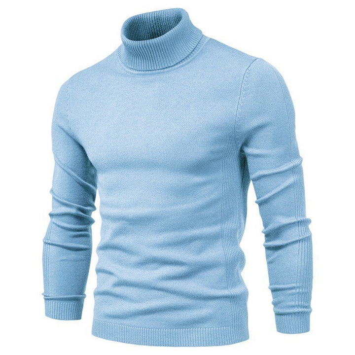 Herren modischer Rollkragenpullover aus feiner Merinowolle Echoarchiv