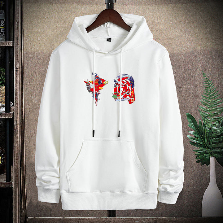 Unisex Kapuzen-Sweatshirt mit Kängurutasche und auffälligem Grafikprint Echo Archiv
