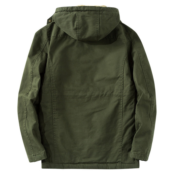 Herren Thermo-Canvasparka mit Kunstfell-Innenfutter, Kapuze und Multifunktions-Taschen Echo Archiv