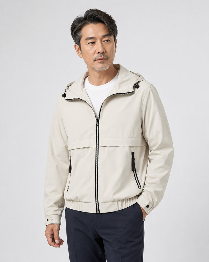 Herren Leichte Freizeitjacke mit verstellbarem Kapuze Echo Archiv