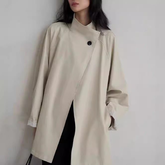 Damen Stilvolle Übergangsjacke mit Taillengürtel Echoarchiv