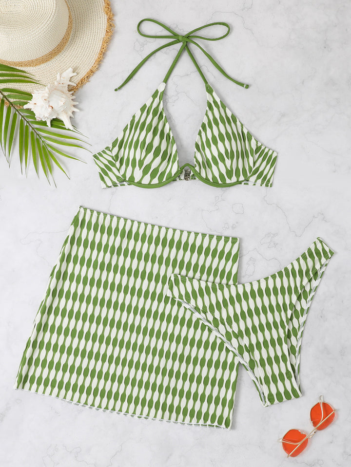 Damen Triangel-Bikini mit stylischem Wickelrock Echo Archiv