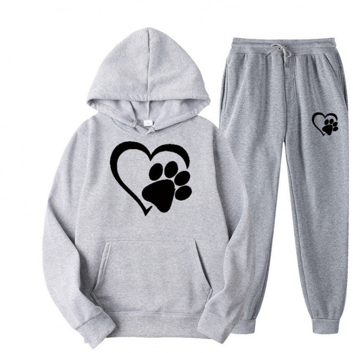 Damen Kuscheliger Hoodie und Jogginghose Set Echoarchiv