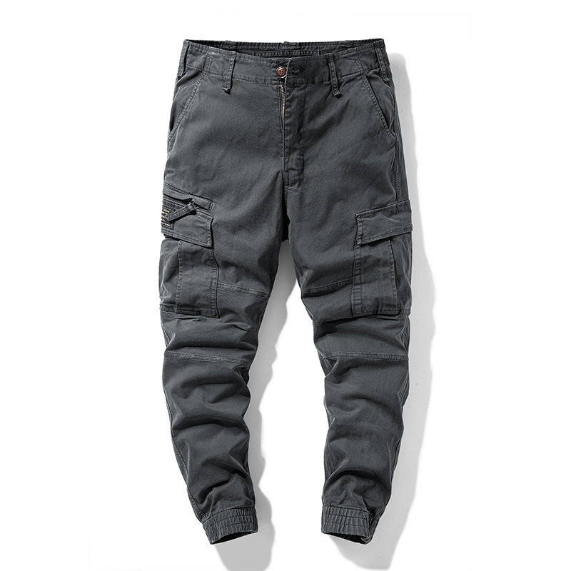 Herren Cargo-Joggerhose mit Multifach-Taschen und elastischem Beinabschluss – Bravaro