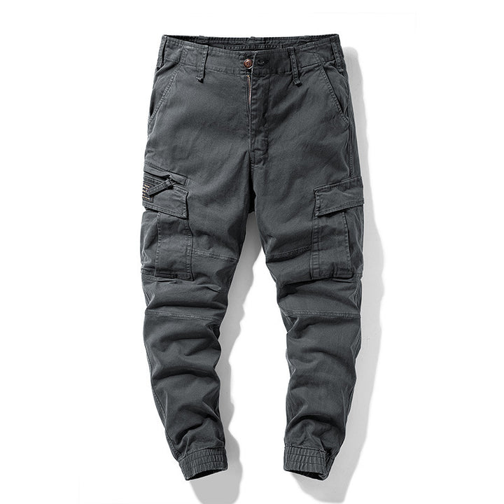 Herren Cargo-Joggerhose mit Multifach-Taschen und elastischem Beinabschluss – Bravaro