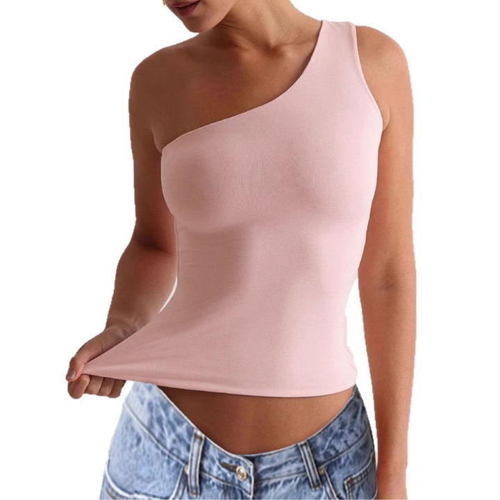 Damen asymmetrisches Trägershirt aus elastischem Material Echo Archiv